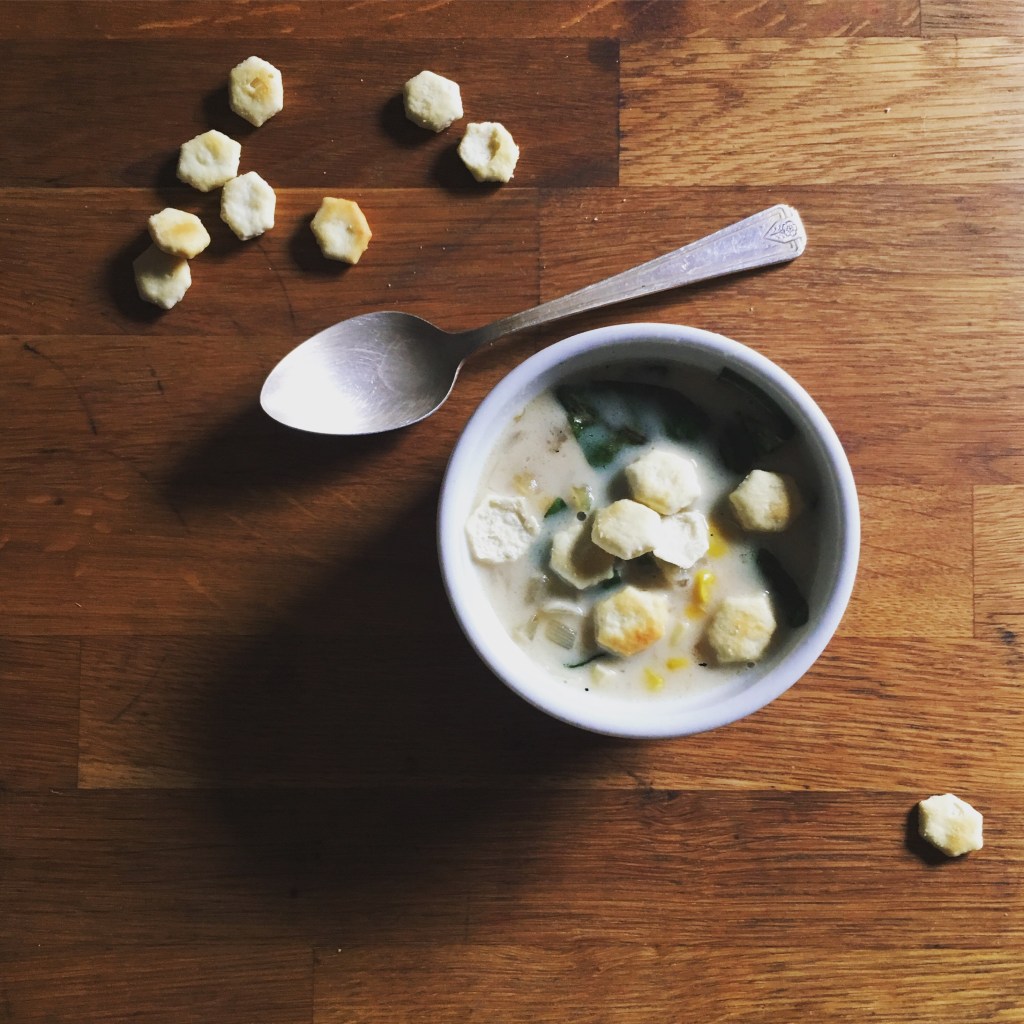 Basic vegan corn chowder